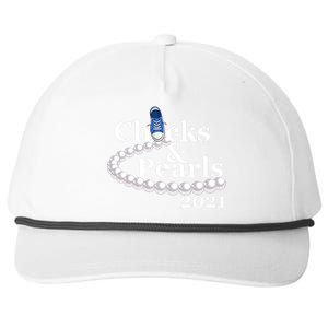 Chucks And Pearls 2021 Kamala Harris Snapback Five-Panel Rope Hat