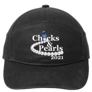 Chucks And Pearls 2021 Kamala Harris 7-Panel Snapback Hat