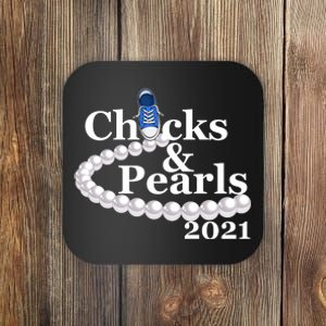 Chucks And Pearls 2021 Kamala Harris Coaster