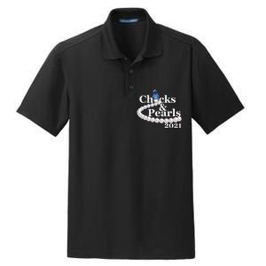 Chucks And Pearls 2021 Kamala Harris Dry Zone Grid Polo