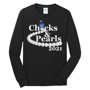 Chucks And Pearls 2021 Kamala Harris Tall Long Sleeve T-Shirt