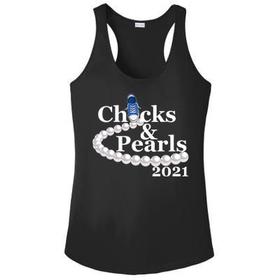 Chucks And Pearls 2021 Kamala Harris Ladies PosiCharge Competitor Racerback Tank