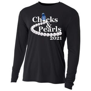 Chucks And Pearls 2021 Kamala Harris Cooling Performance Long Sleeve Crew