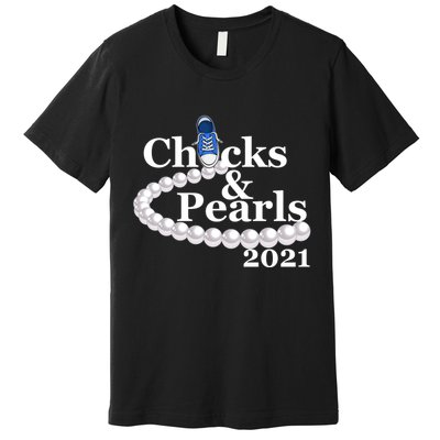 Chucks And Pearls 2021 Kamala Harris Premium T-Shirt