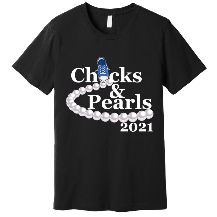 Chucks And Pearls 2021 Kamala Harris Premium T-Shirt