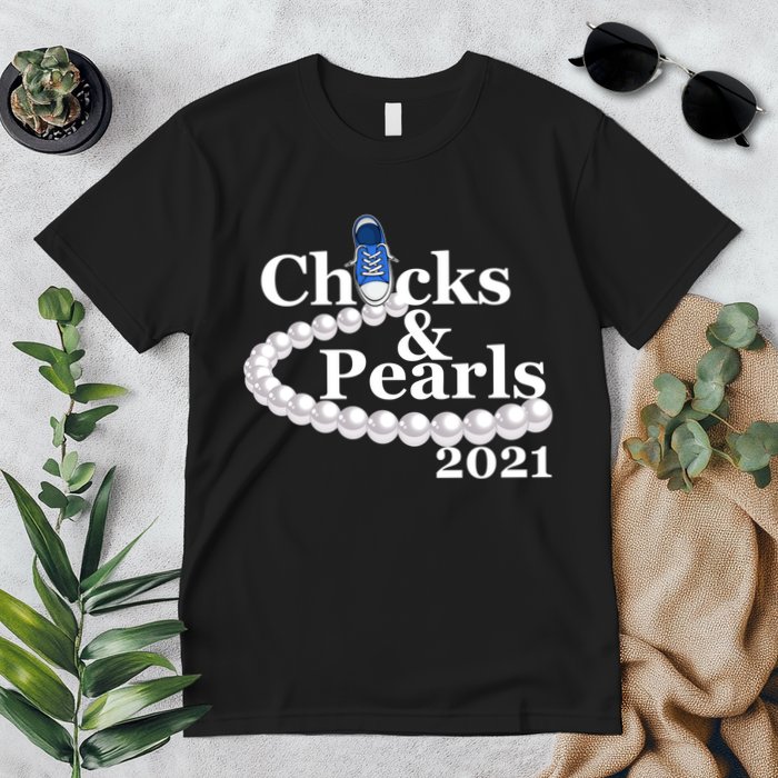 Chucks And Pearls 2021 Kamala Harris Premium T-Shirt