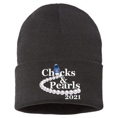 Chucks And Pearls 2021 Kamala Harris Sustainable Knit Beanie