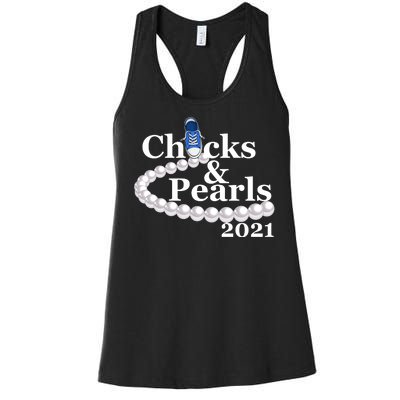 Chucks And Pearls 2021 Kamala Harris Women's Racerback Tank