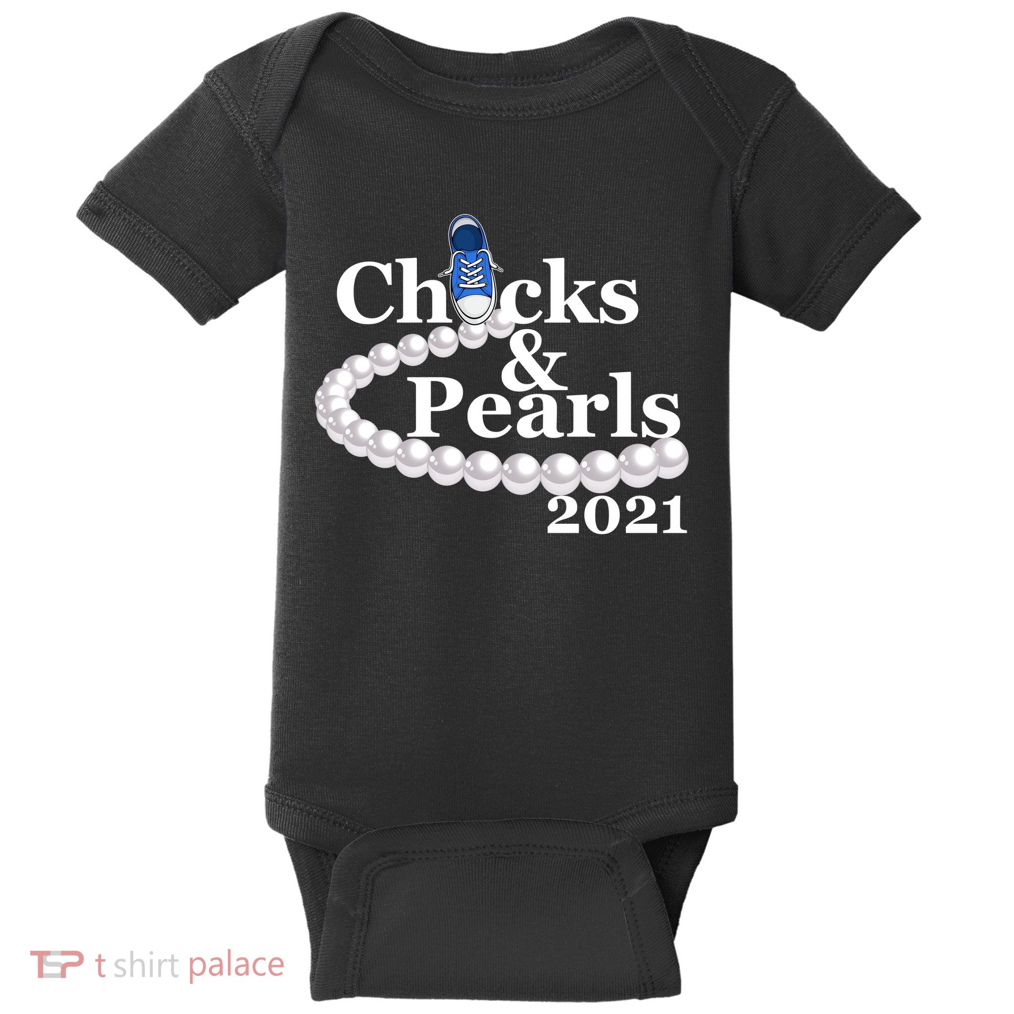 Chucks And Pearls 2021 Kamala Harris Baby Bodysuit
