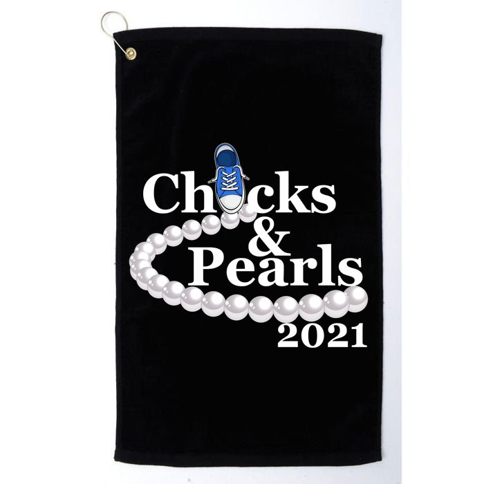 Chucks And Pearls 2021 Kamala Harris Golf Towel