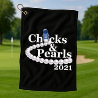 Chucks And Pearls 2021 Kamala Harris Golf Towel