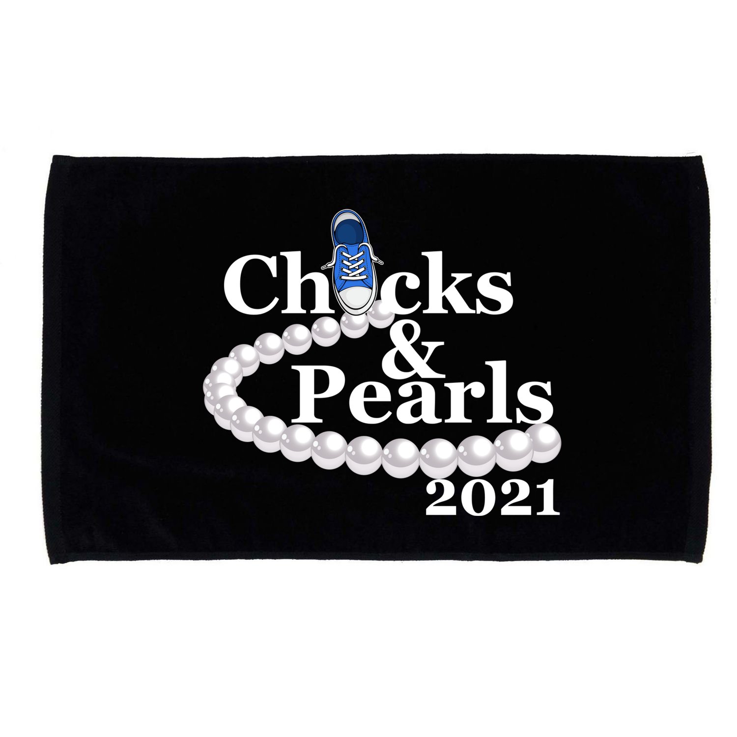 Chucks And Pearls 2021 Kamala Harris Microfiber Hand Towel