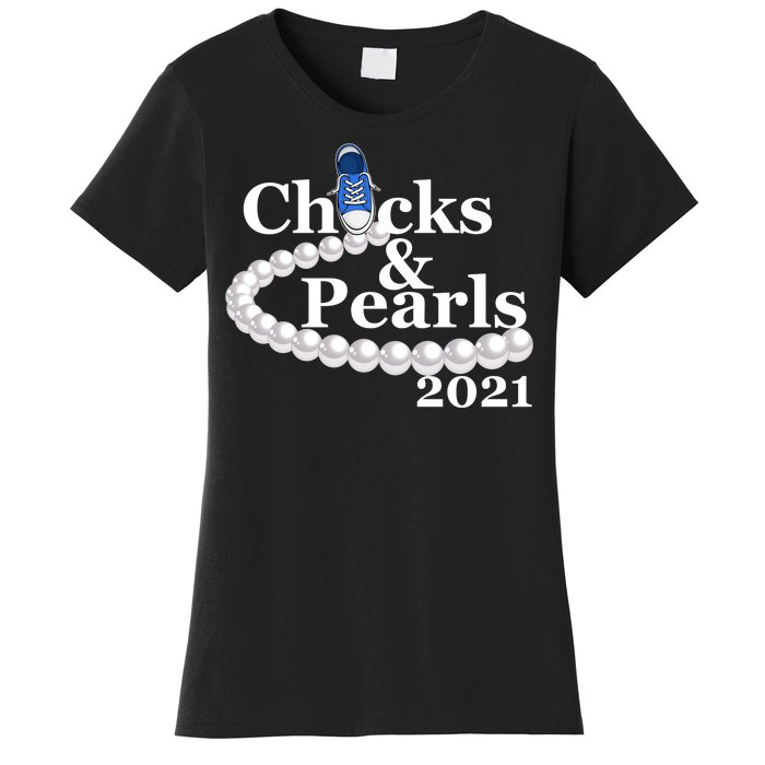 Chucks And Pearls 2021 Kamala Harris Women's T-Shirt