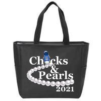 Chucks And Pearls 2021 Kamala Harris Zip Tote Bag