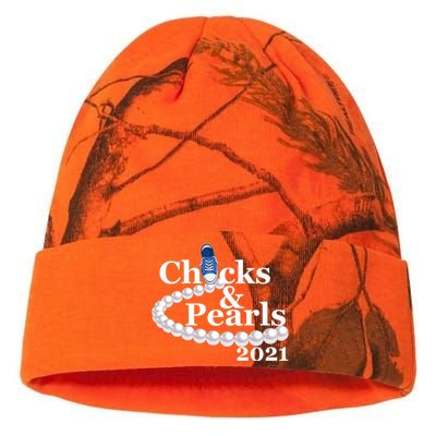 Chucks And Pearls 2021 Kamala Harris Kati Licensed 12" Camo Beanie