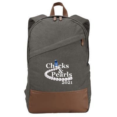 Chucks And Pearls 2021 Kamala Harris Cotton Canvas Backpack