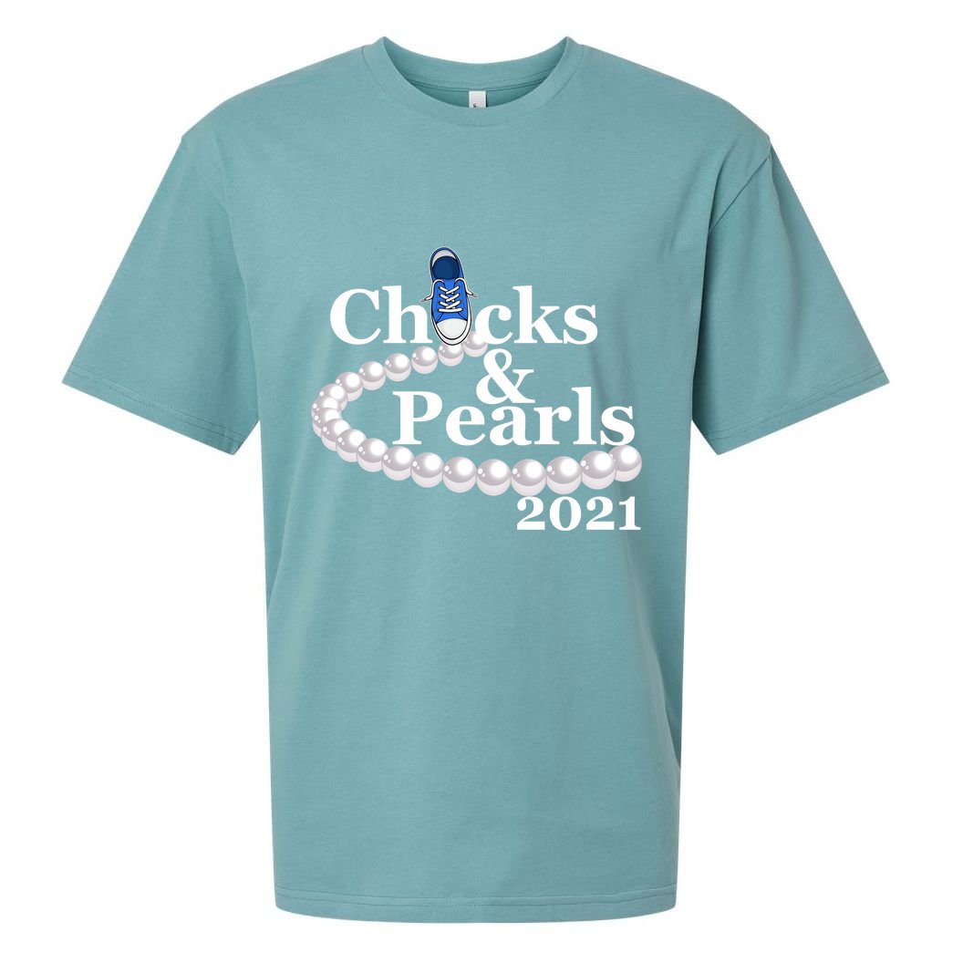 Chucks And Pearls 2021 Kamala Harris Sueded Cloud Jersey T-Shirt