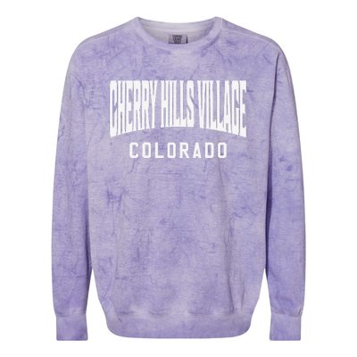 Cherry Hills Village Colorado Colorblast Crewneck Sweatshirt