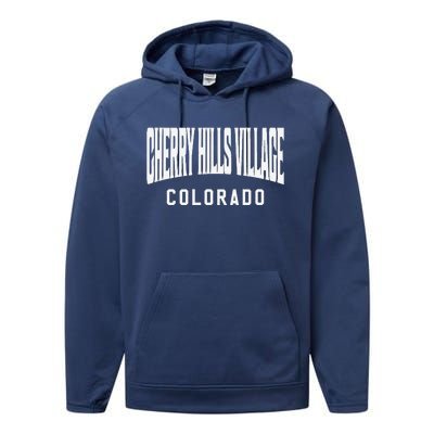 Cherry Hills Village Colorado Performance Fleece Hoodie