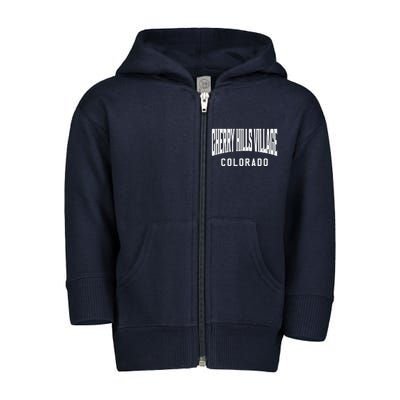 Cherry Hills Village Colorado Toddler Zip Fleece Hoodie