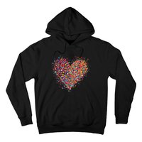 Confetti Heart Valentines Day Hoodie