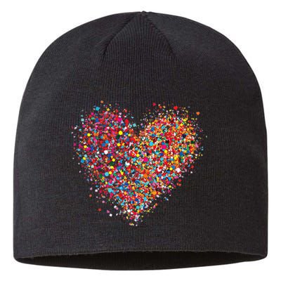 Confetti Heart Valentines Day Sustainable Beanie