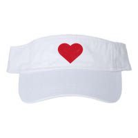 Cute Heart Valentines Day Vintage Distressed Red Visor
