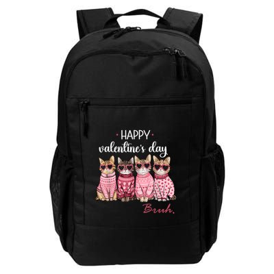 Cats Happy Valentines Day Bruh Boy Cats Lovers Backpack