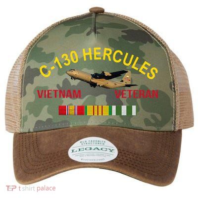 C130 Hercules Vietnam War C 130 Vietnam Veteran Legacy Tie Dye Trucker Hat
