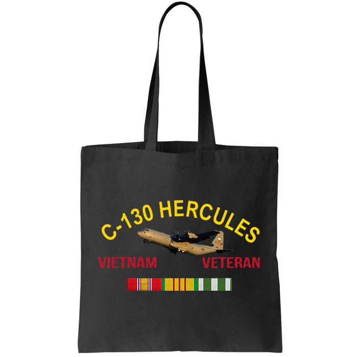 C130 Hercules Vietnam War C 130 Vietnam Veteran Tote Bag