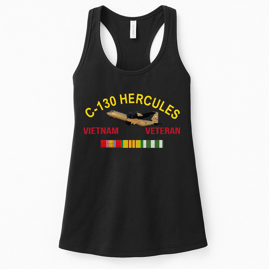 C130 Hercules Vietnam War C 130 Vietnam Veteran Womens Tank Top