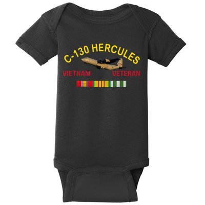 C130 Hercules Vietnam War C 130 Vietnam Veteran Baby Bodysuit