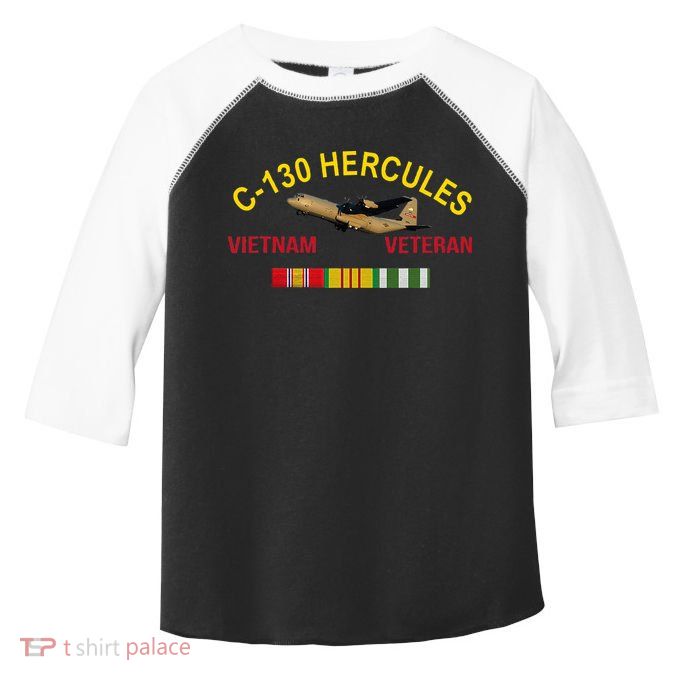 C130 Hercules Vietnam War C 130 Vietnam Veteran Toddler Fine Jersey T-Shirt