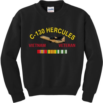 C130 Hercules Vietnam War C 130 Vietnam Veteran Kids Sweatshirt