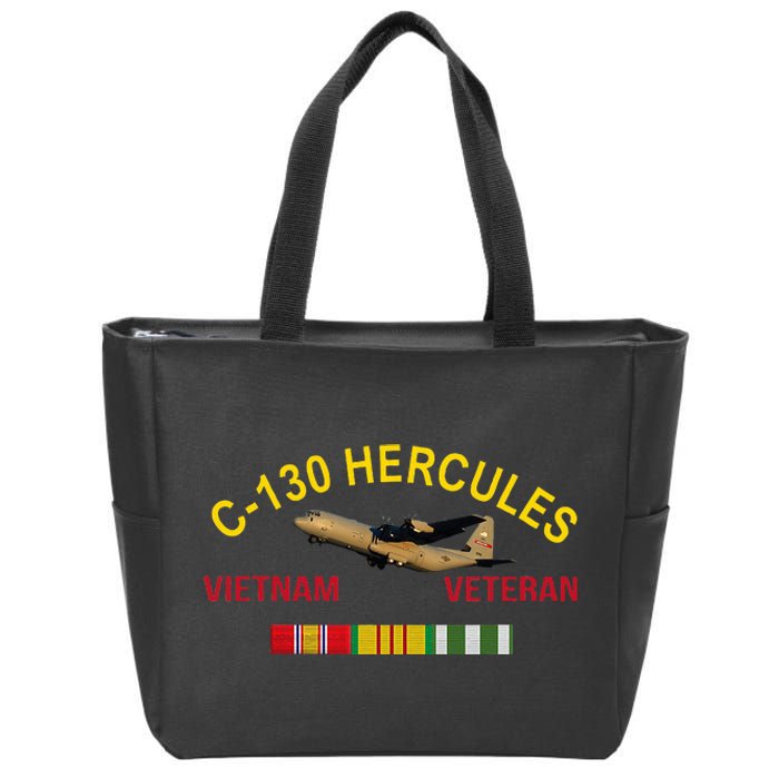 C130 Hercules Vietnam War C 130 Vietnam Veteran Zip Tote Bag