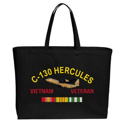 C130 Hercules Vietnam War C 130 Vietnam Veteran Cotton Canvas Jumbo Tote