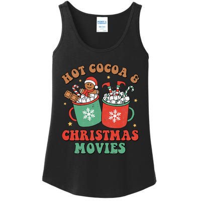 Cozy Holiday Vibes Festive Gingerbread Man Mug Ladies Essential Tank