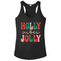 Cute Holly Vibes Jolly Ladies PosiCharge Competitor Racerback Tank