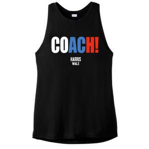 Coach Harris Waltz 2024 Kamala Harris Coach Walz 2024 Coach Ladies PosiCharge Tri-Blend Wicking Tank