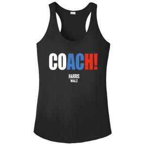 Coach Harris Waltz 2024 Kamala Harris Coach Walz 2024 Coach Ladies PosiCharge Competitor Racerback Tank