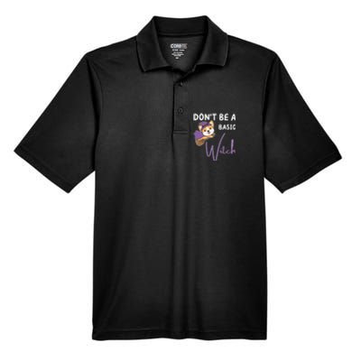 Corgi Halloween Witch Witches Dont Be A Basic Witch Gift Men's Origin Performance Pique Polo