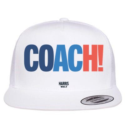 Coach Harris Walz Flat Bill Trucker Hat