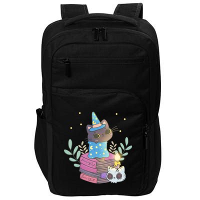 Cute Halloween Witch Cat Impact Tech Backpack