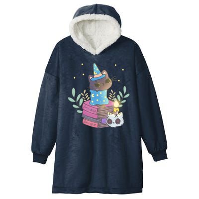 Cute Halloween Witch Cat Hooded Wearable Blanket