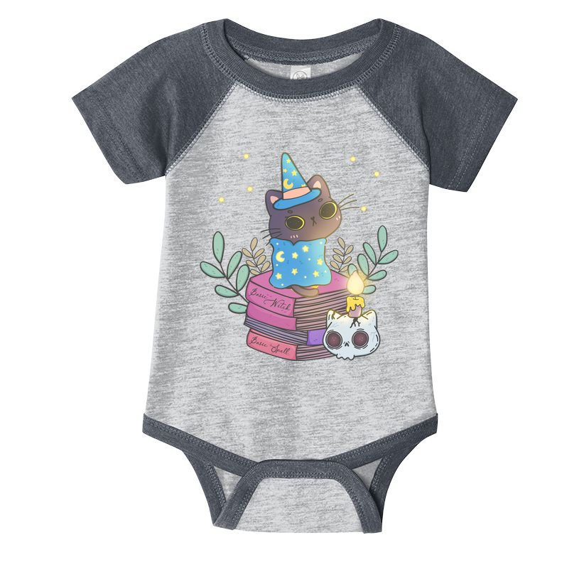 Cute Halloween Witch Cat Infant Baby Jersey Bodysuit