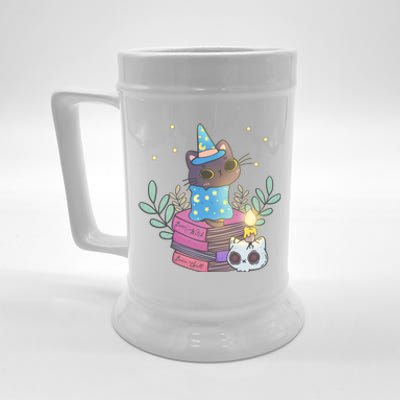 Cute Halloween Witch Cat Beer Stein