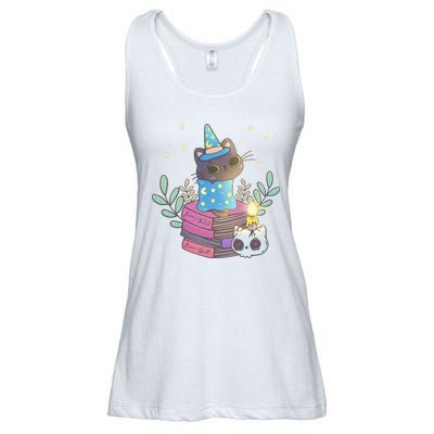 Cute Halloween Witch Cat Ladies Essential Flowy Tank
