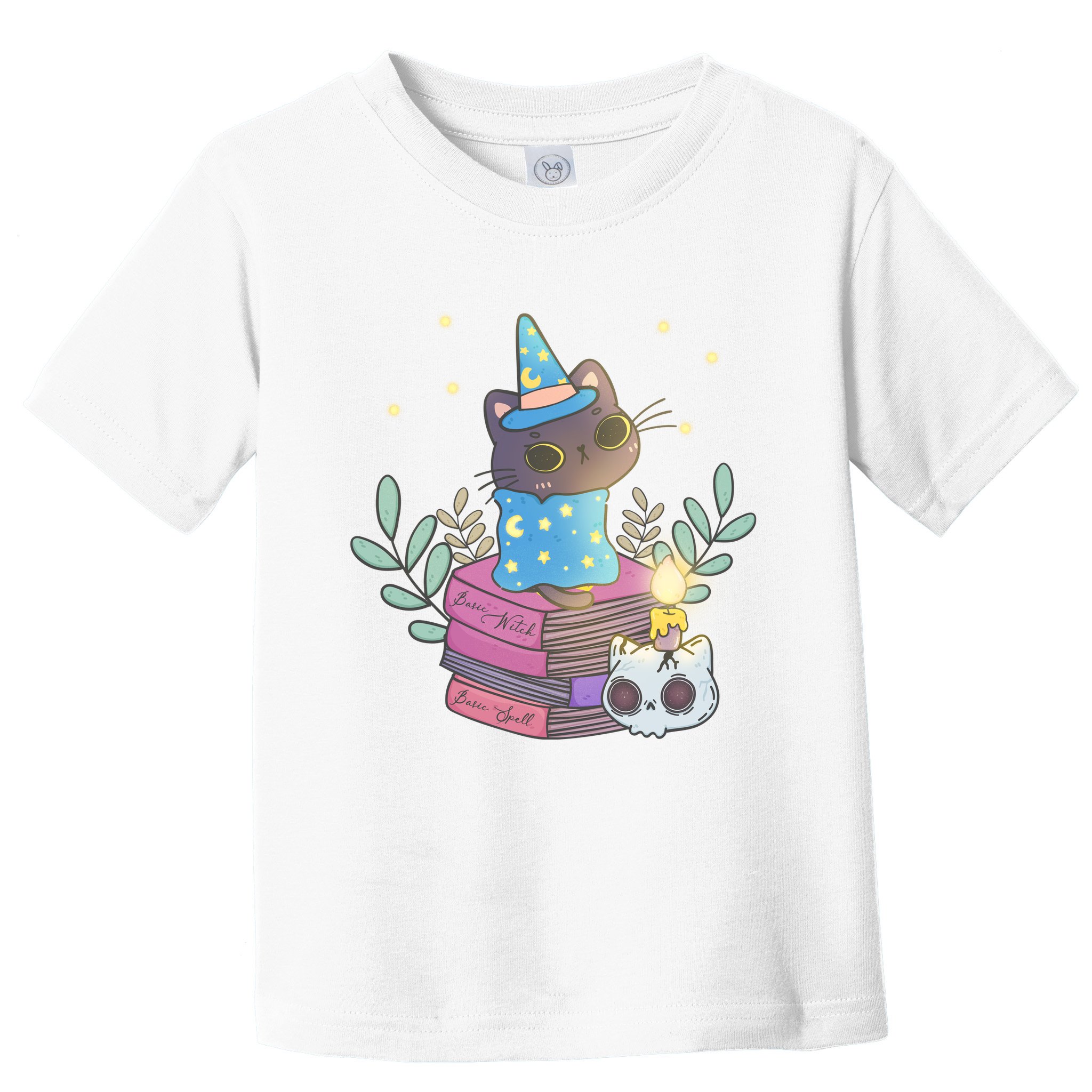 Cute Halloween Witch Cat Toddler T-Shirt