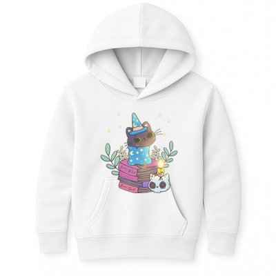 Cute Halloween Witch Cat Kids Hoodie
