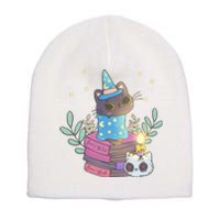 Cute Halloween Witch Cat Short Acrylic Beanie